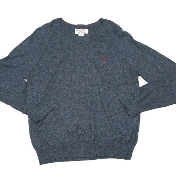 Penguin by Munsingwear Men's Navy Blue V-Neck Knit Long Sleeve Top Size XL - Picture 1 of 3